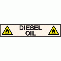 Diesel oil label - Pipeline labels