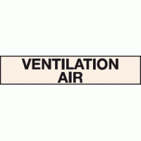 Ventilation air labels - Pipeline labels