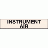 Instrument air labels - Pipeline labels