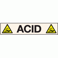 Acid Pipeline label - Pipeline labels
