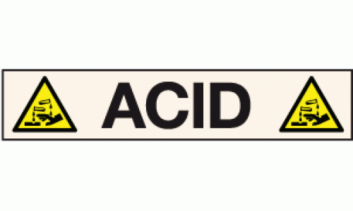Acid Pipeline label - Pipeline labels