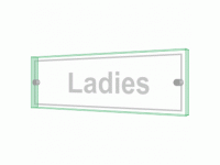 Ladies Toilet Sign - Clearview Printe...