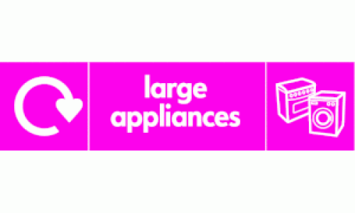 large appliances recycle & icon 