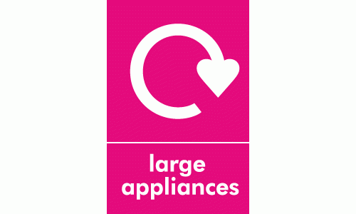 large appliances2 recycle sign