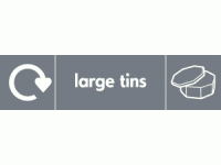 large tins recycle & icon 