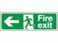 Fire exit left sign