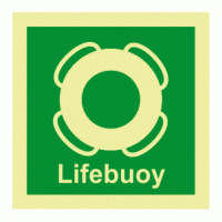 Lifebuoy Photoluminescent IMO Safety Sign