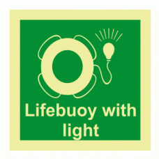 Lifebuoy With Light Photoluminescent IMO Sign 103108 