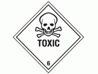 Class 6 Toxic 6.1 - 250 labels per roll