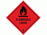 Class 3 Flammable Liquid 3 - 250 labe...