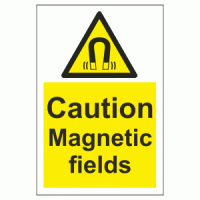 Caution Magnetic Fields Sign