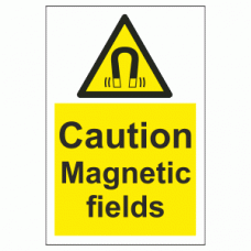 Caution Magnetic Fields Sign