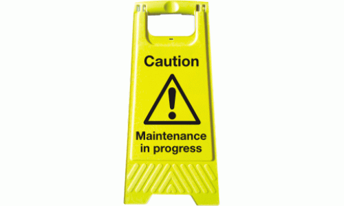 Caution maintenance in progress A-Board