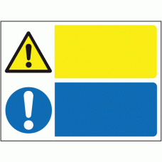 Danger information multi-purpose blank signs