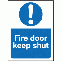 Fire door keep shut sign