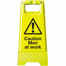 Caution men at work A-Board