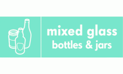 mixed glass bottles & jars icon 