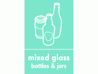 mixed glass bottles & jars icon 