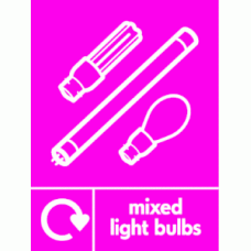 mixed light bulbs recycle & icon 