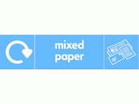 mixed paper recycle & icon 
