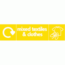 mixed textiles & clothes recycle & icon 