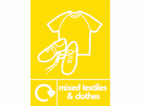 mixed textiles & clothes recycle & icon 