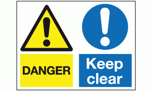 Danger keep clear