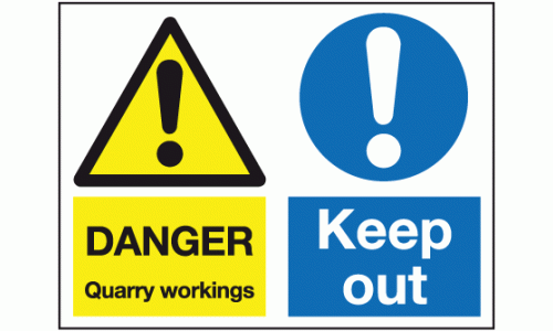 Danger quarry workings keep out