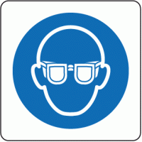 Eye protection symbol sign