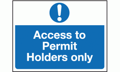 Access to permit holders only