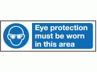 Eye protection must be worn in this a...