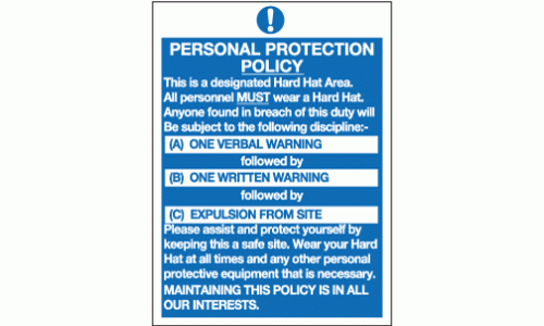 Personal protection policy