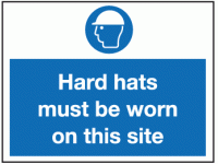 Hard hats must be worn on this site
