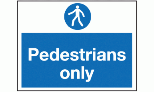 Pedestrians only