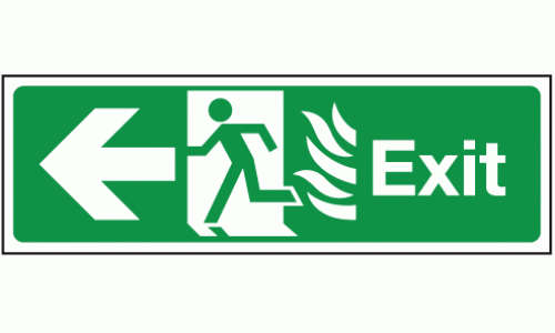 Fire exit left