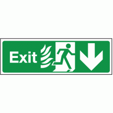 Fire exit right down