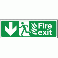 Fire exit left down