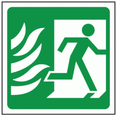 Fire exit right symbol 