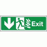 Fire exit left down 