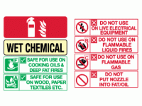 chemical fire extinguisher id marker ...