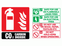 CO2 carbon dioxide fire extinguisher ...