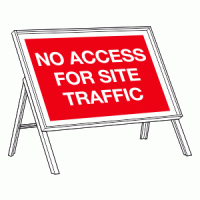 No Access for site traffic sign