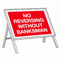 No reversing without banksman sign