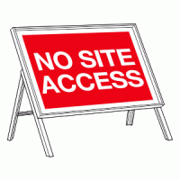 No site access sign