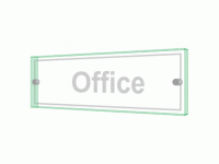 Office Sign - Clearview Printed onto ...