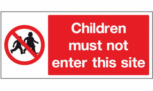 Children must not enter this site