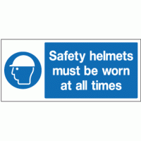 Safety helmets must be worn at all times