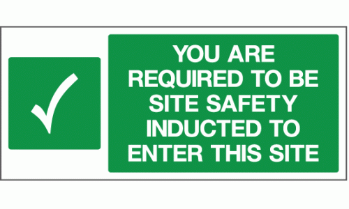 You are required to be site safety inducted to enter this site
