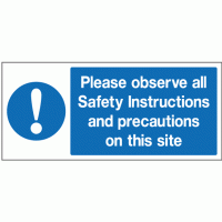 Please observe all safety instructions and precautions on this site