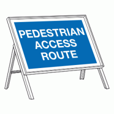 Pedestrian access route sign